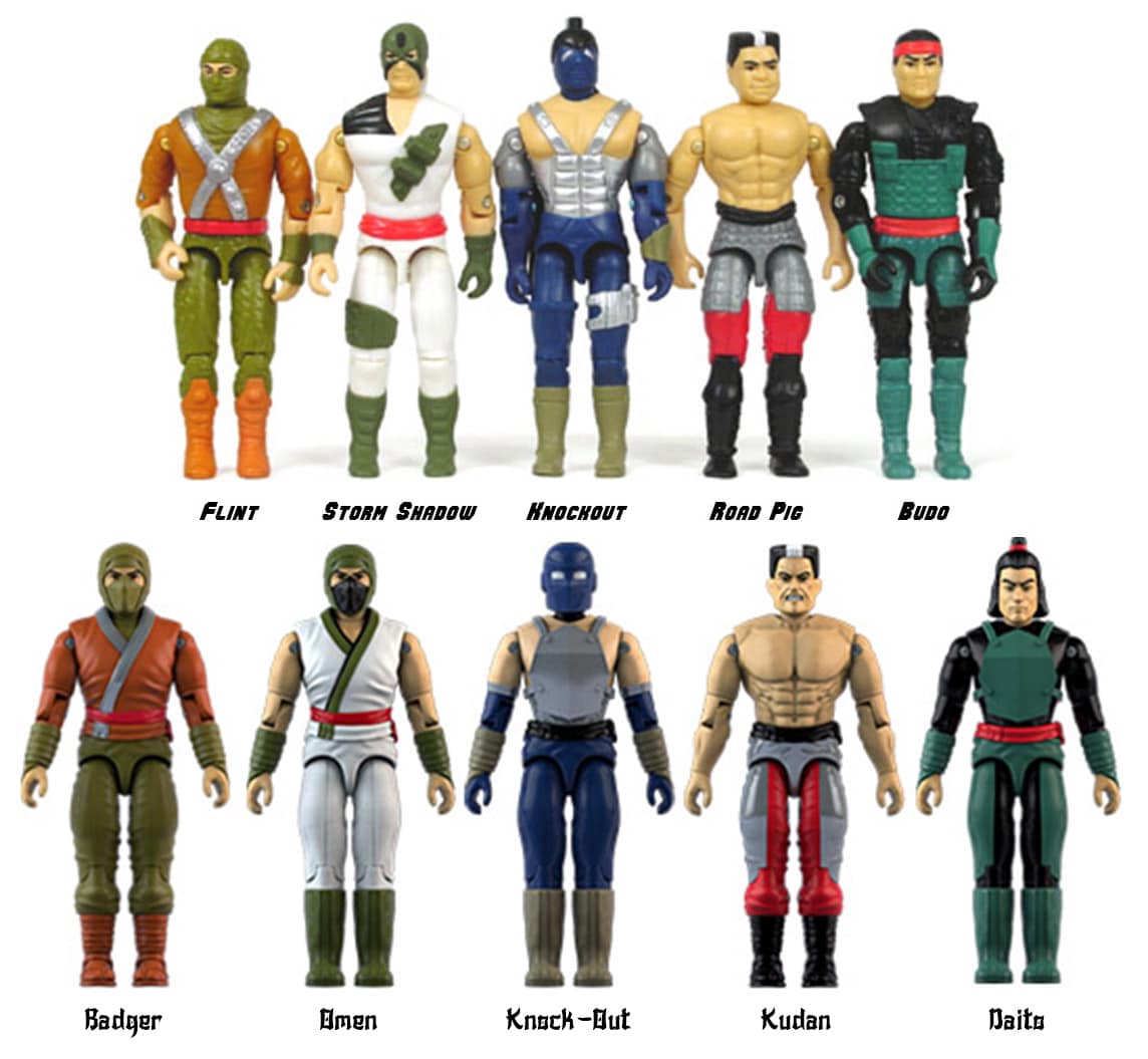 Unproduced 1995 Ninja Commandos action figures