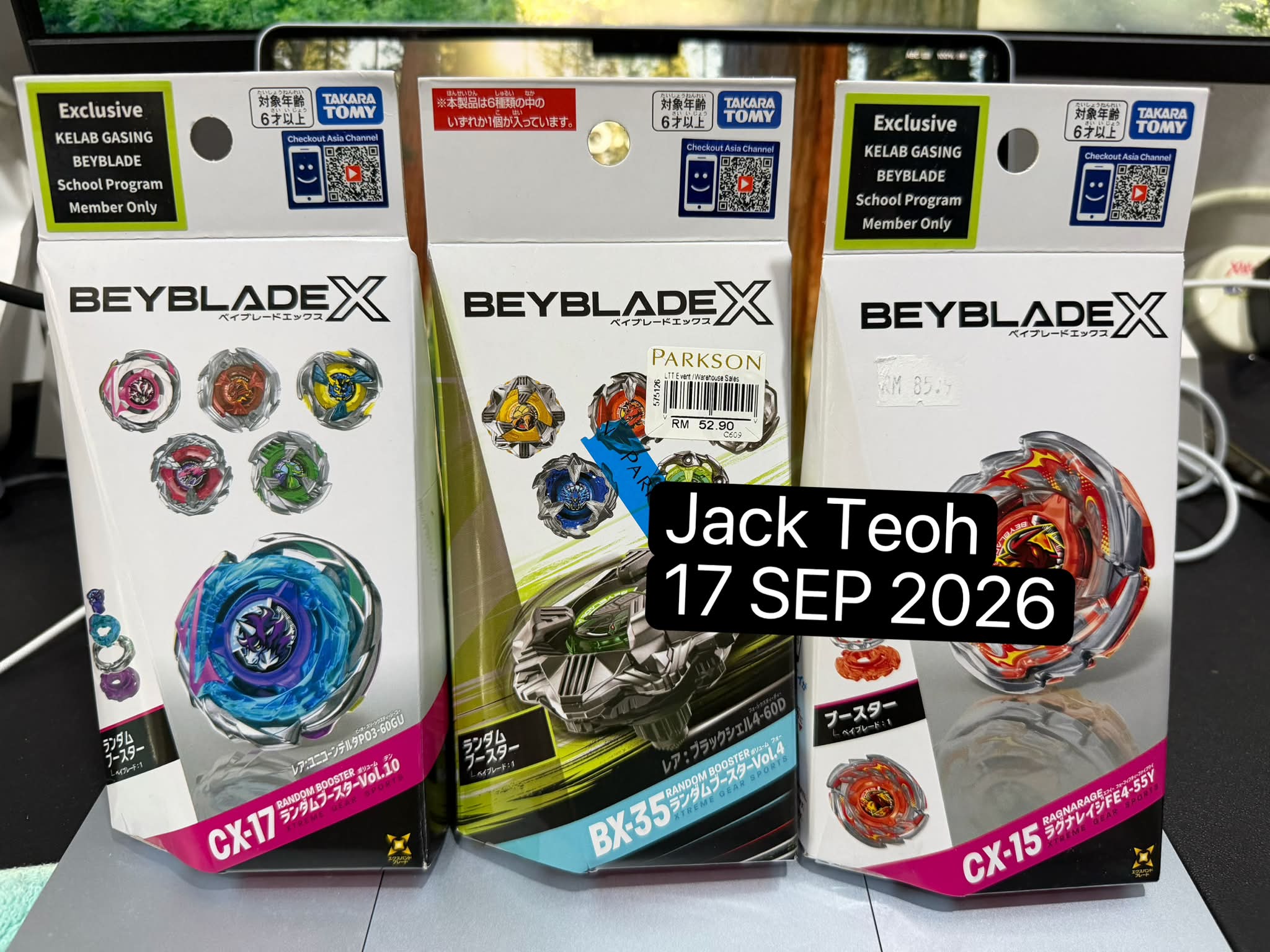 Beyblade X items for sale or trade: CX17-02, BX35-02, CX15