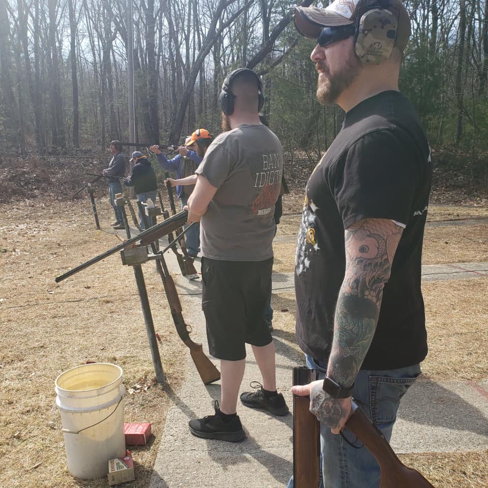 Good time today bustin’ clays with... Mike's Gun Shop, Inc.