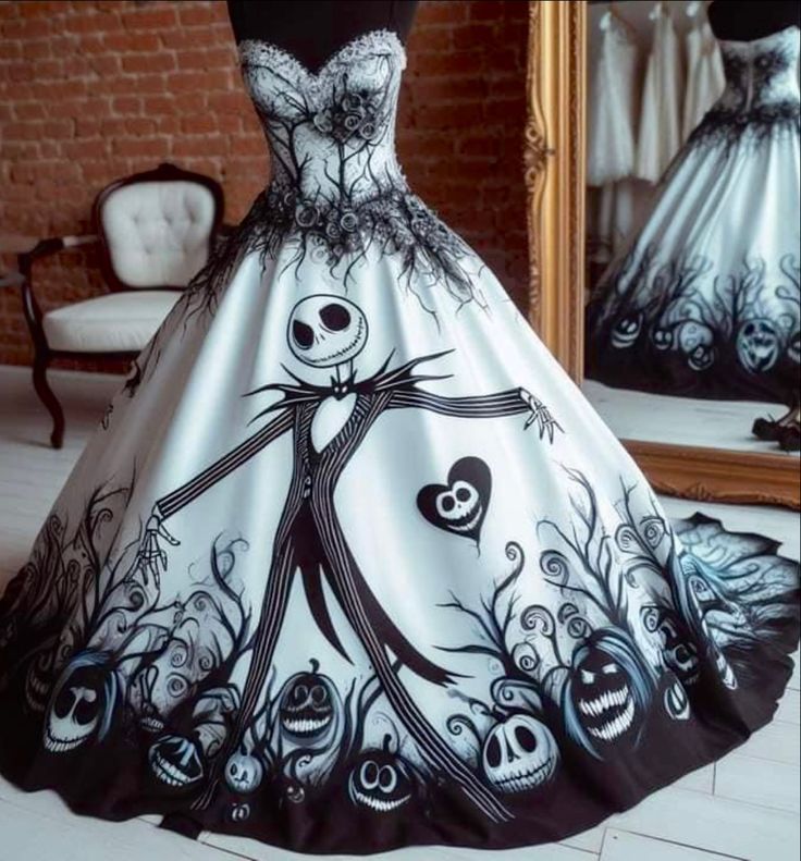 sally wedding dress nightmare before christmas Multicolor 1950s Colorblock spandex Care Nightmare Before Christmas Sally Wedding