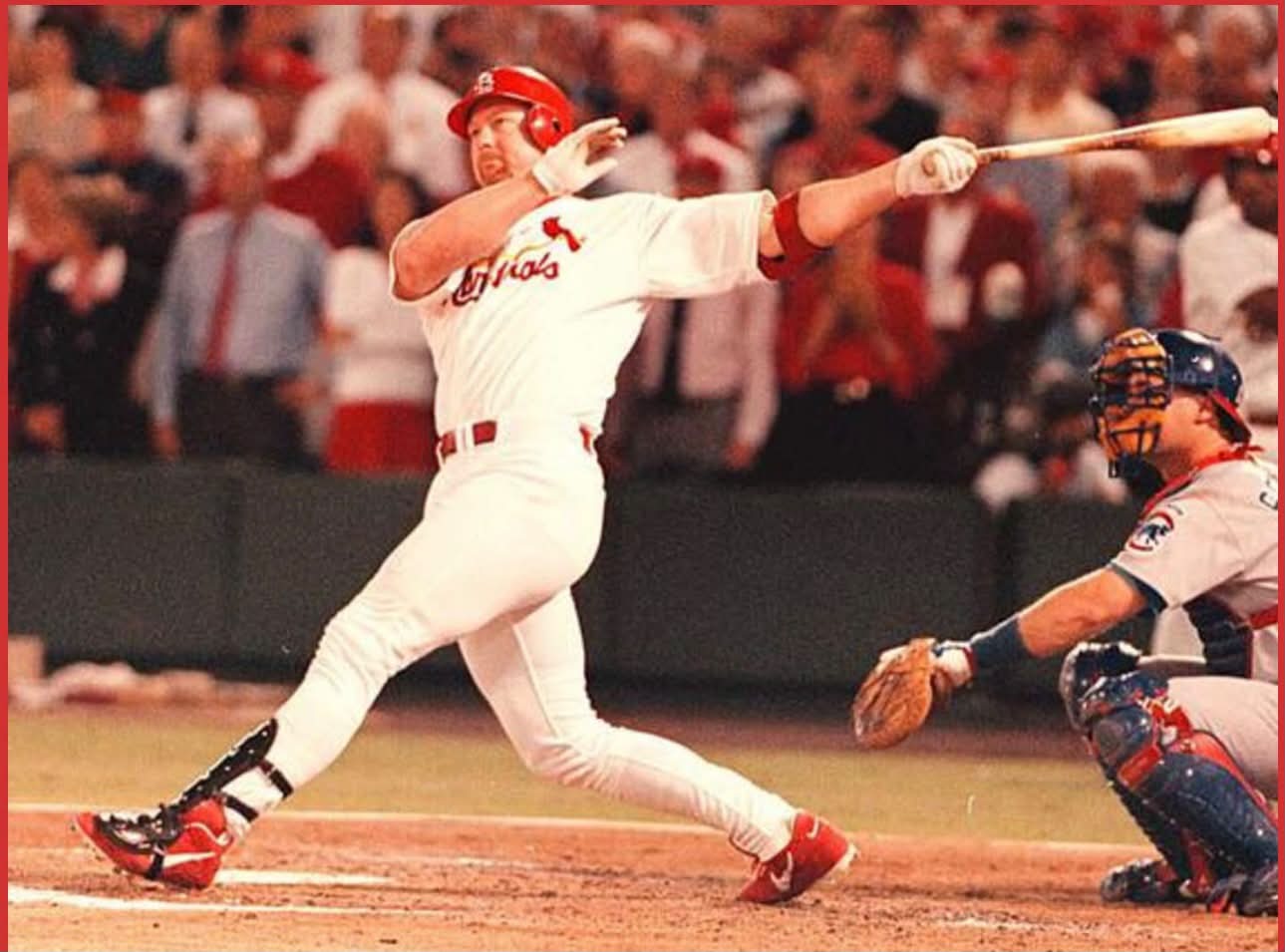 27 years ago today, Mark McGwire hit HR No. 61, tying Roger Maris