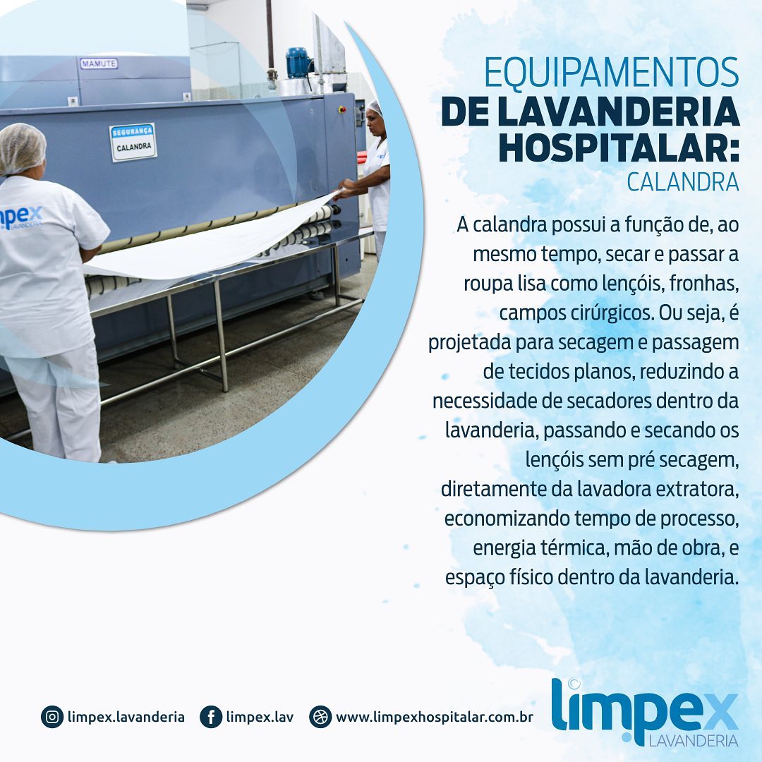 A calandra utilizada na unidade de... - Limpex Hospitalar | Facebook