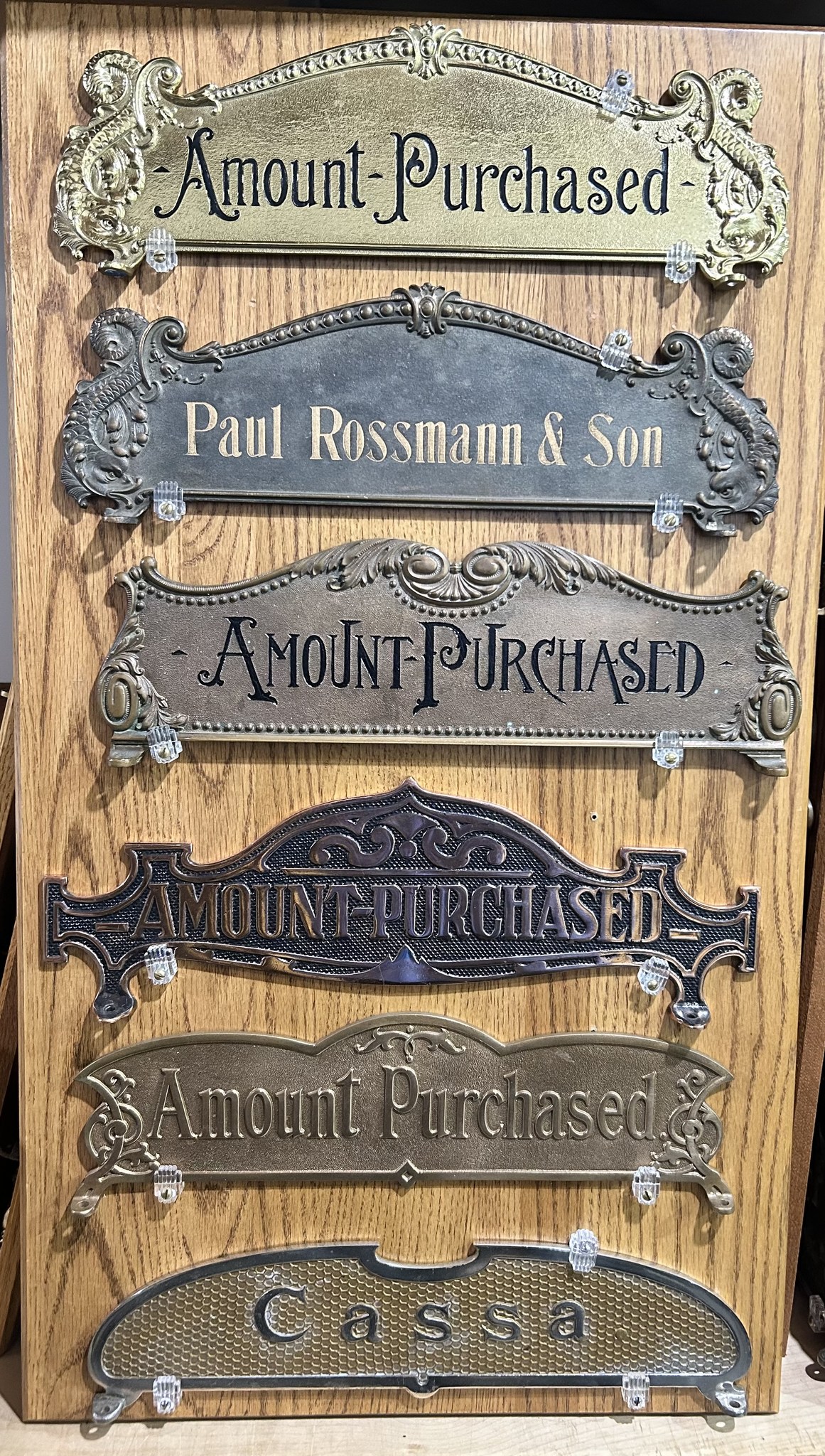 National Cash Register model 711 metal sign