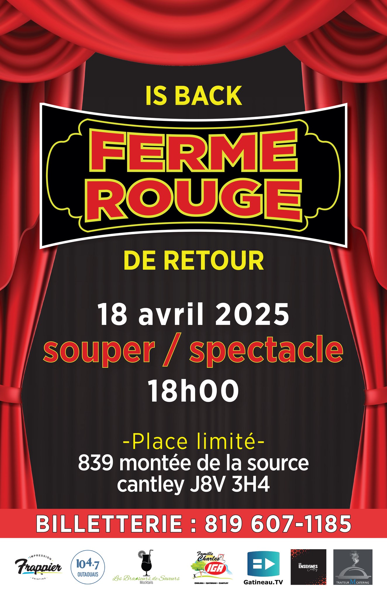 Soirée Ferme Rouge (COMPLET)