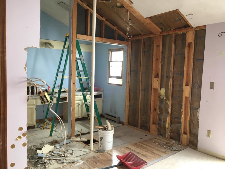 Ascapes - Remove old bath, reframe walls with new layout,...