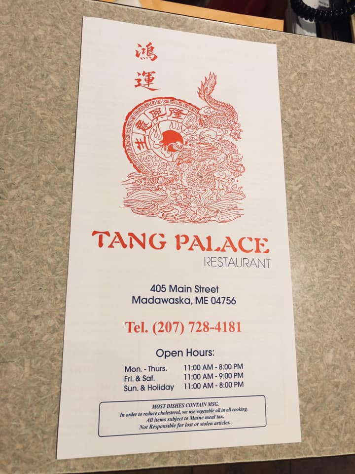 Tang's Palace - Home - Madawaska, Maine - Menu, Prices ...