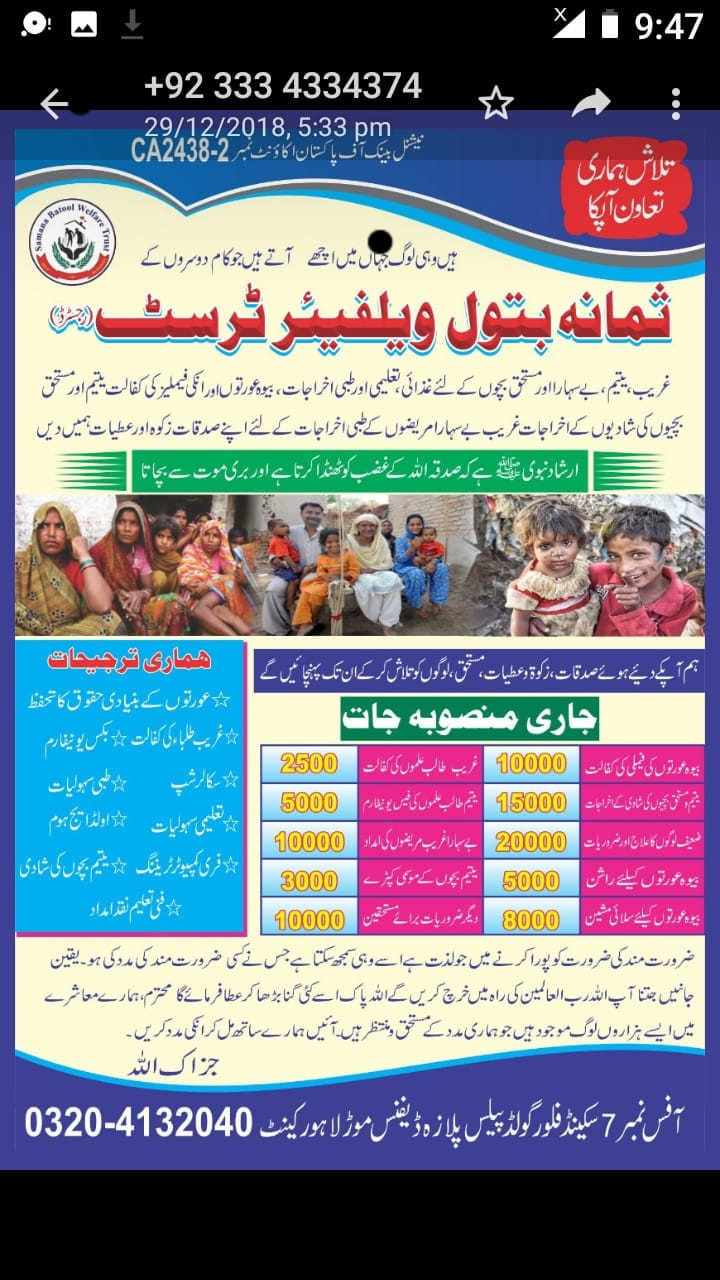 Samana Batool Welfare Trust