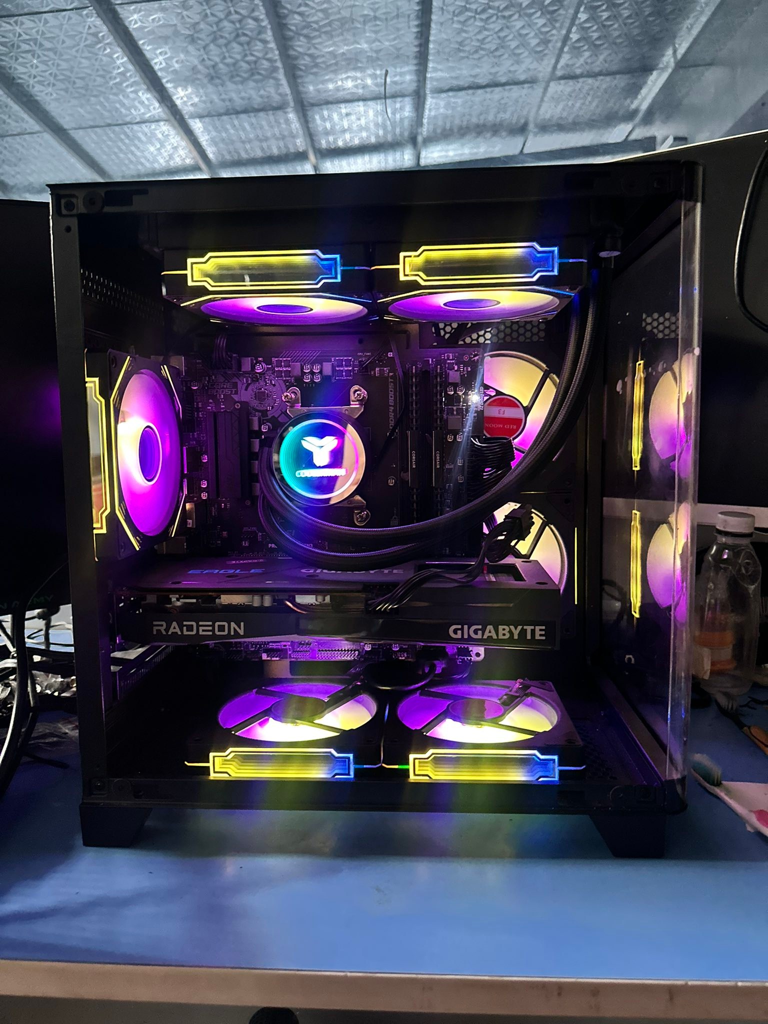 AMD Ryzen 7 5700X PC build with RX 6600 GPU