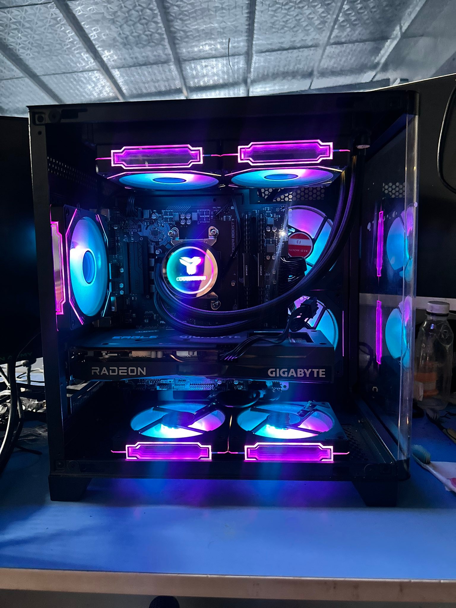 AMD Ryzen 7 5700X PC build with RX 6600 GPU