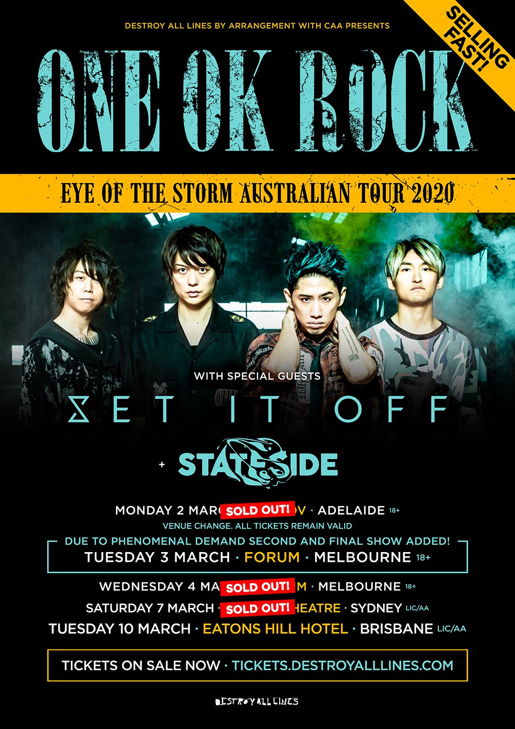 Sydney! ONE OK ROCK DETOX Australia Tour 2026 #ONEOKROCK #live