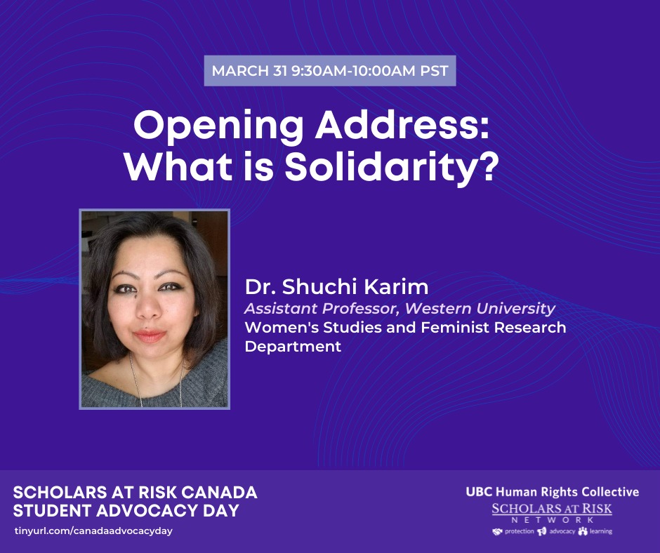 What is academic... - UBC Students for Scholars at Risk