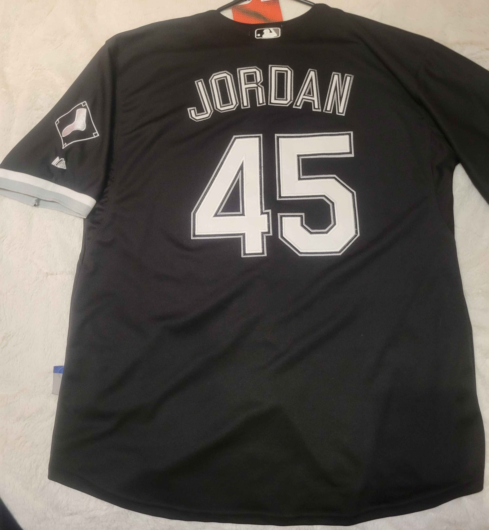 This jersey is a Michael Jordan Chicago White Sox baseball jersey 