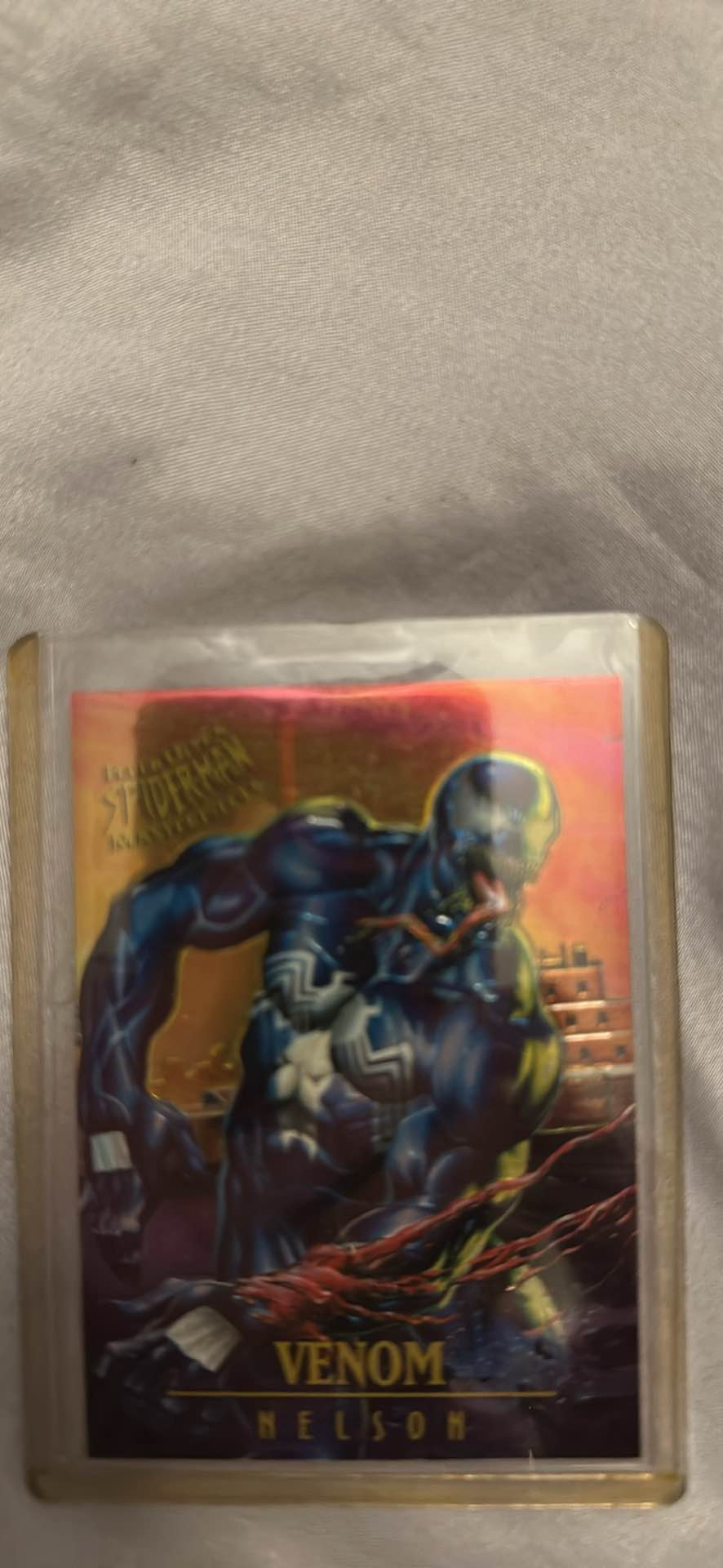 Collectible 1994 Fleer Marvel Masterpieces trading card features