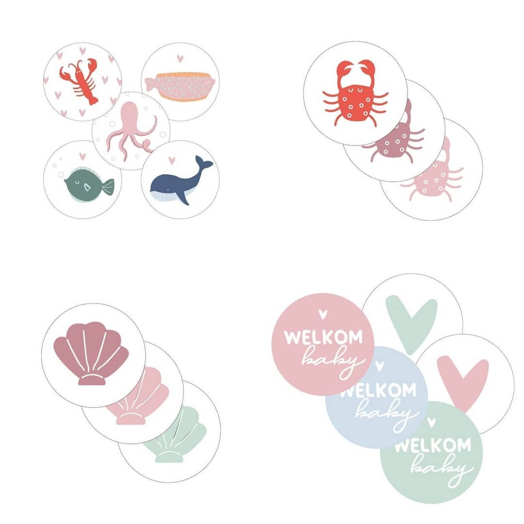 Fripperies - 🦀🌊 Nieuwe stickers en cadeaupapier We hebben...