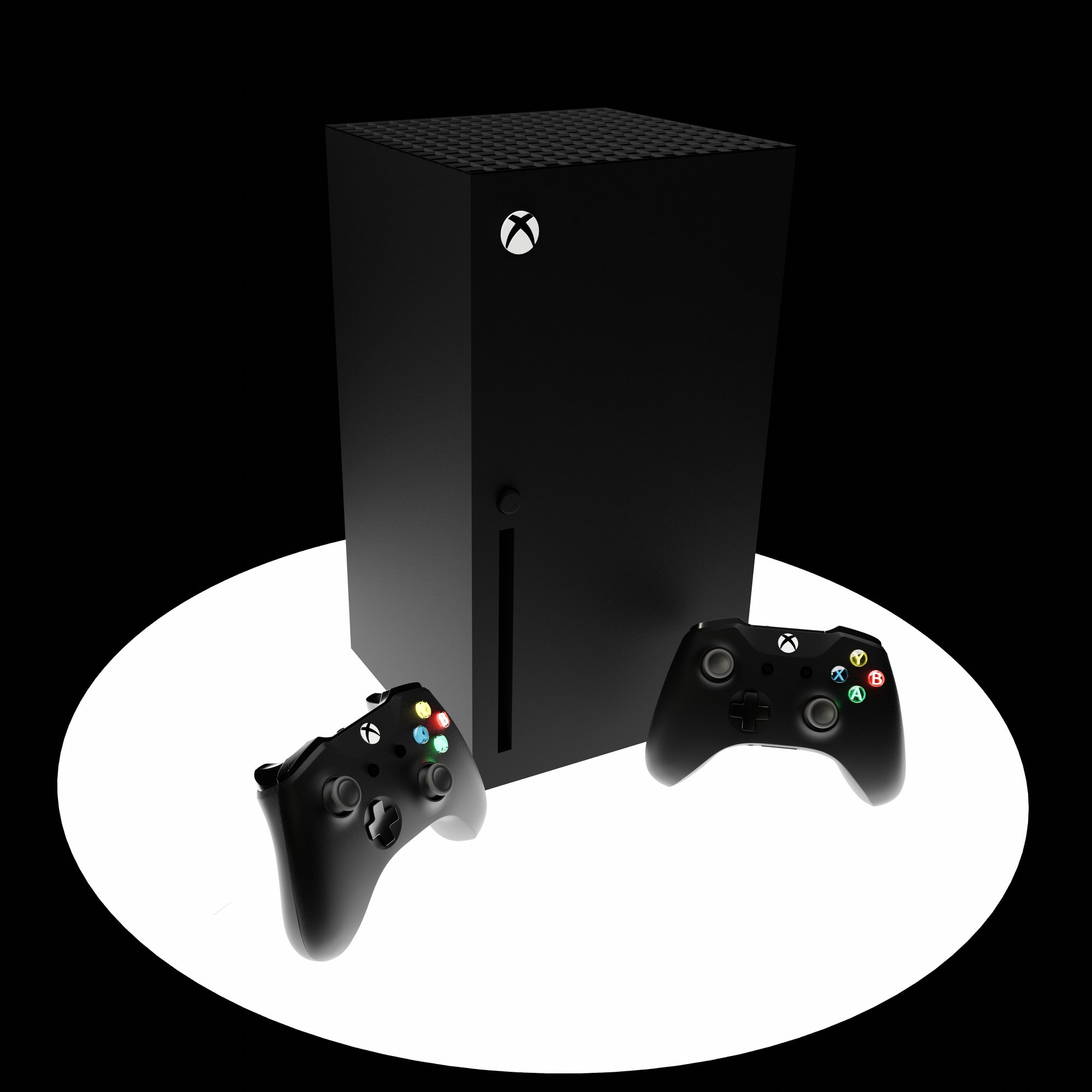 Xbox 360 series x 3D model in Blender 2.83