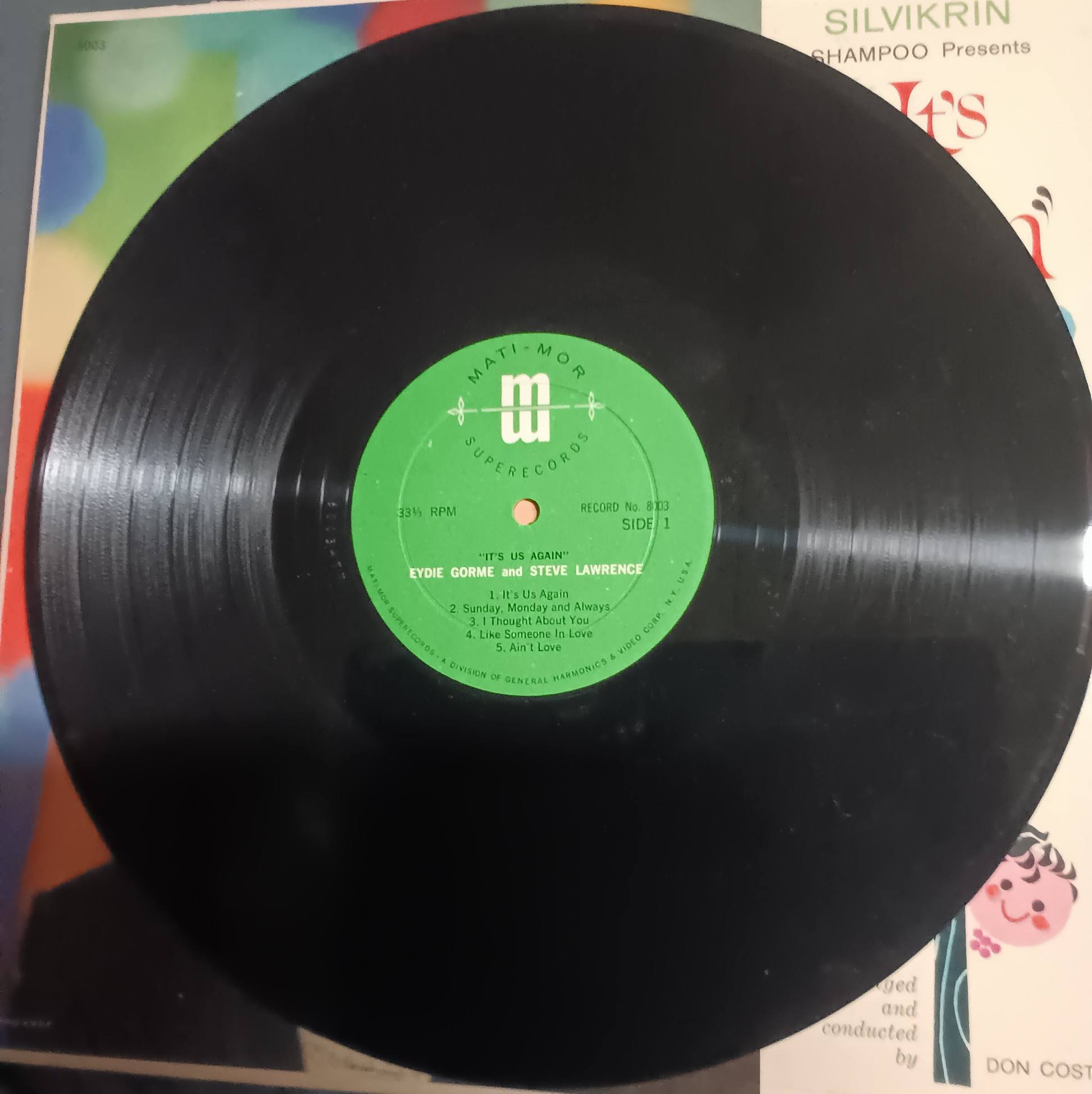 Steve & Eydie 1962 Silvikrin Shampoo Promo Album on Mati-Mor