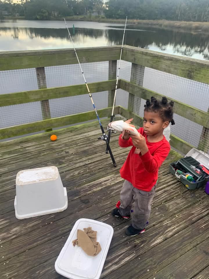 after your kids use your fishing poles Dr.Fish Age 4-10 Rod and Reel Combo At least one person caught