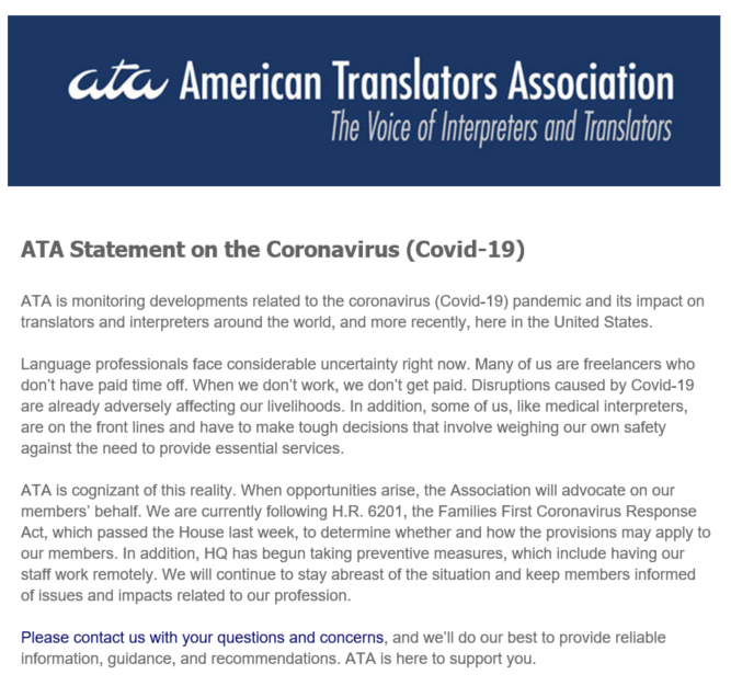 The American Translators... - ATA Spanish Language Division | Facebook