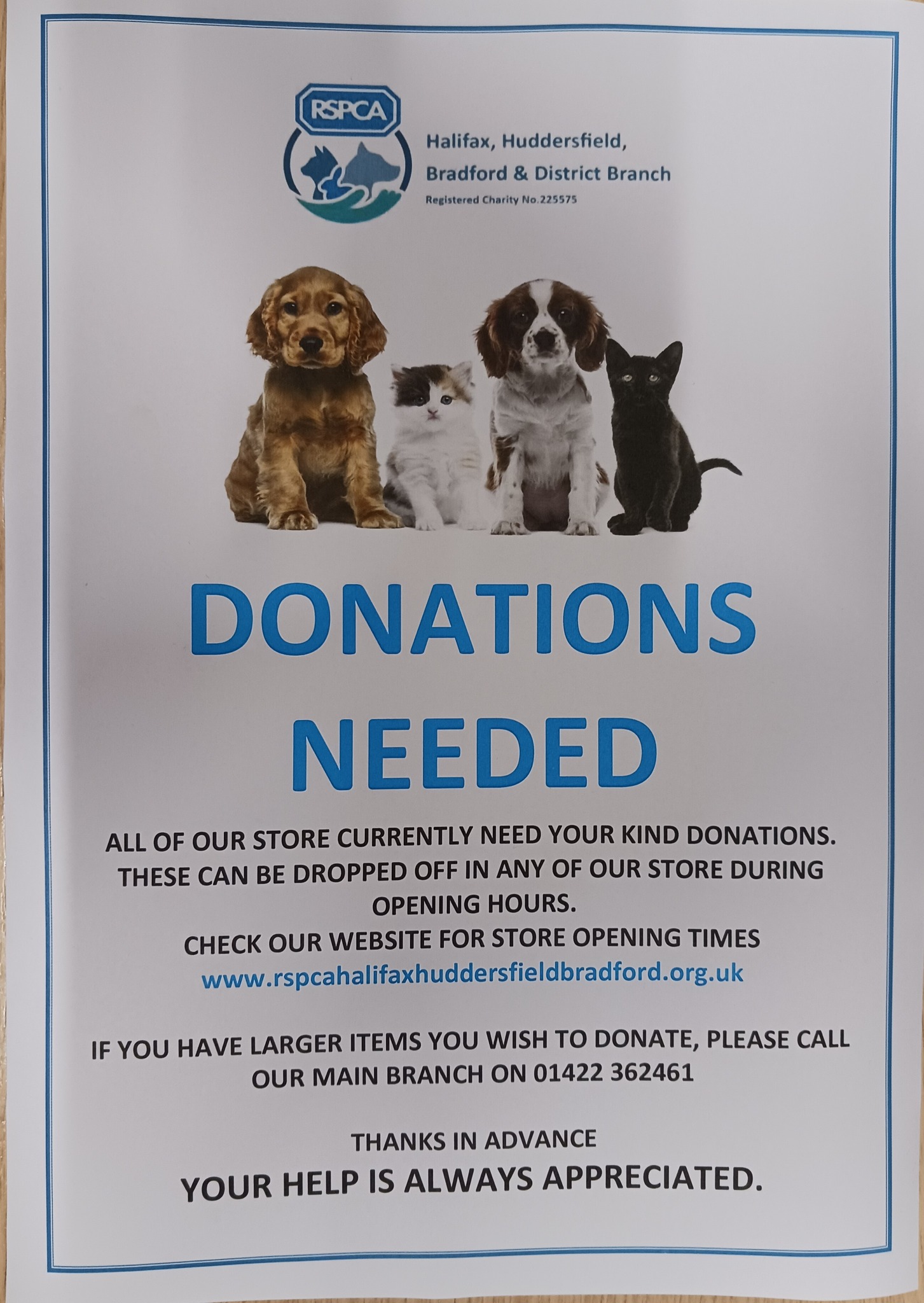 RSPCA... - RSPCA Halifax Huddersfield & Bradford Charity Shops