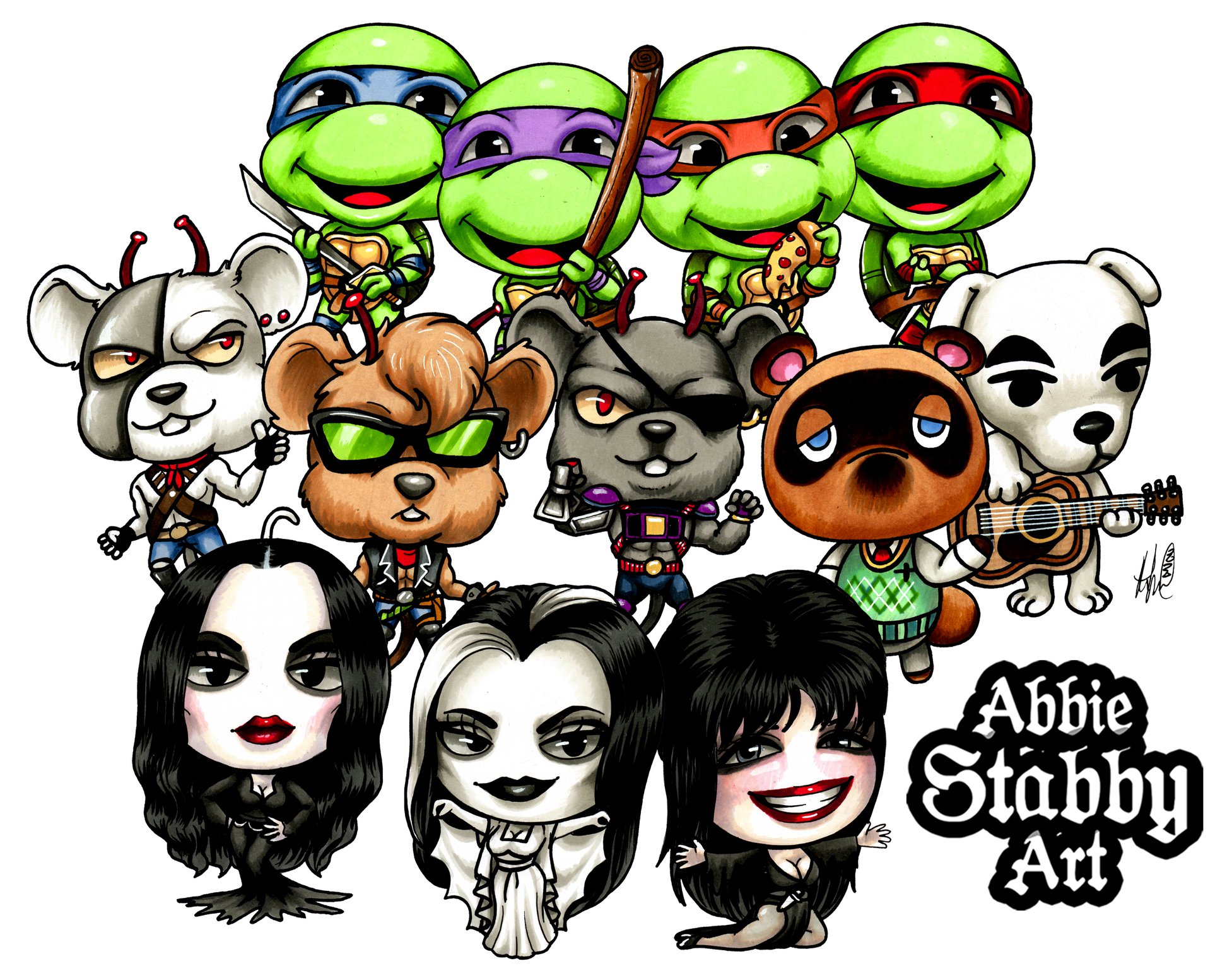 Here it is everyone! ♥ All the... - Abbie 'Stabby' Art
