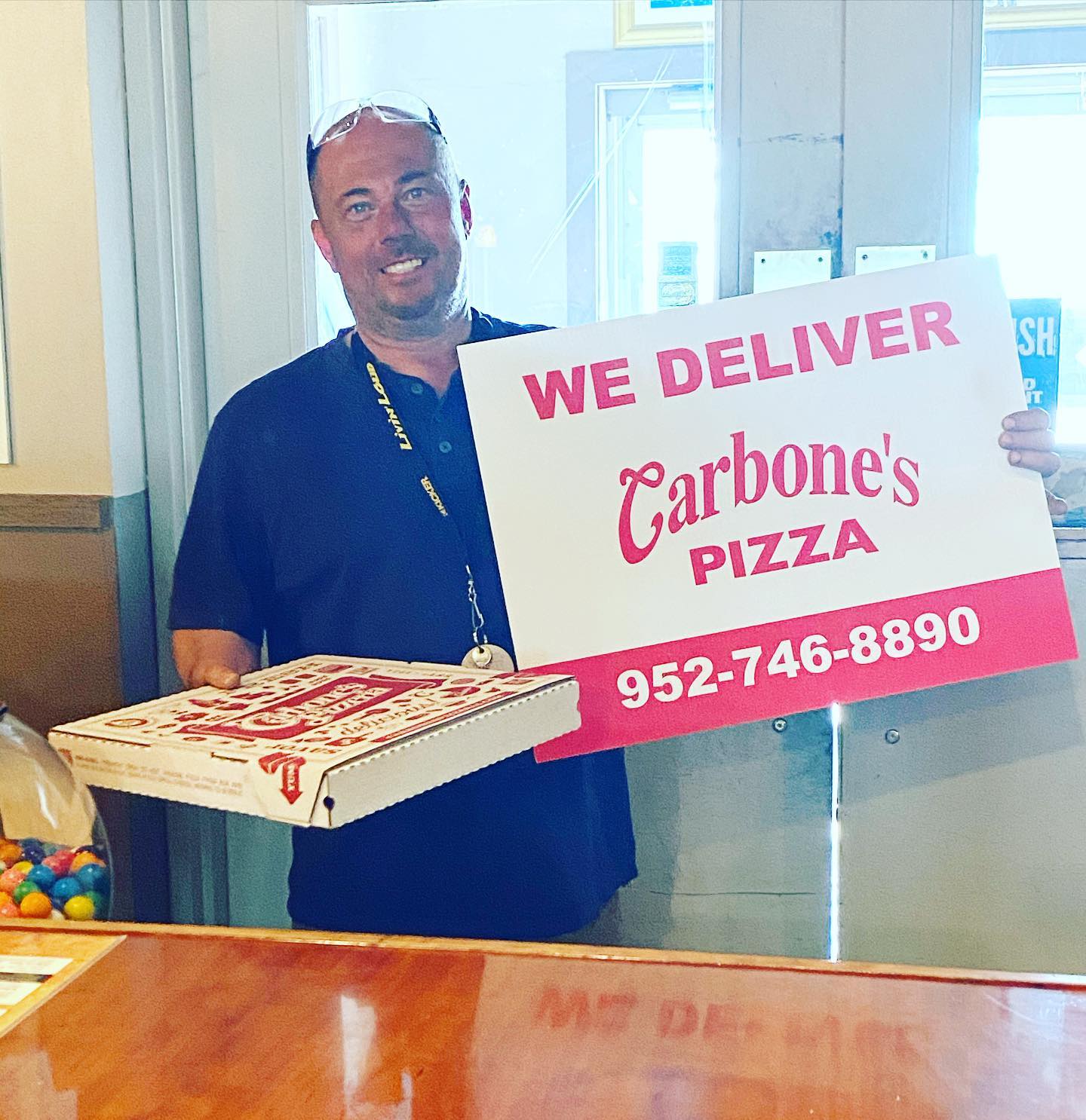 Carbone's Burnsville - Look who stopped in and got his take and bake ...
