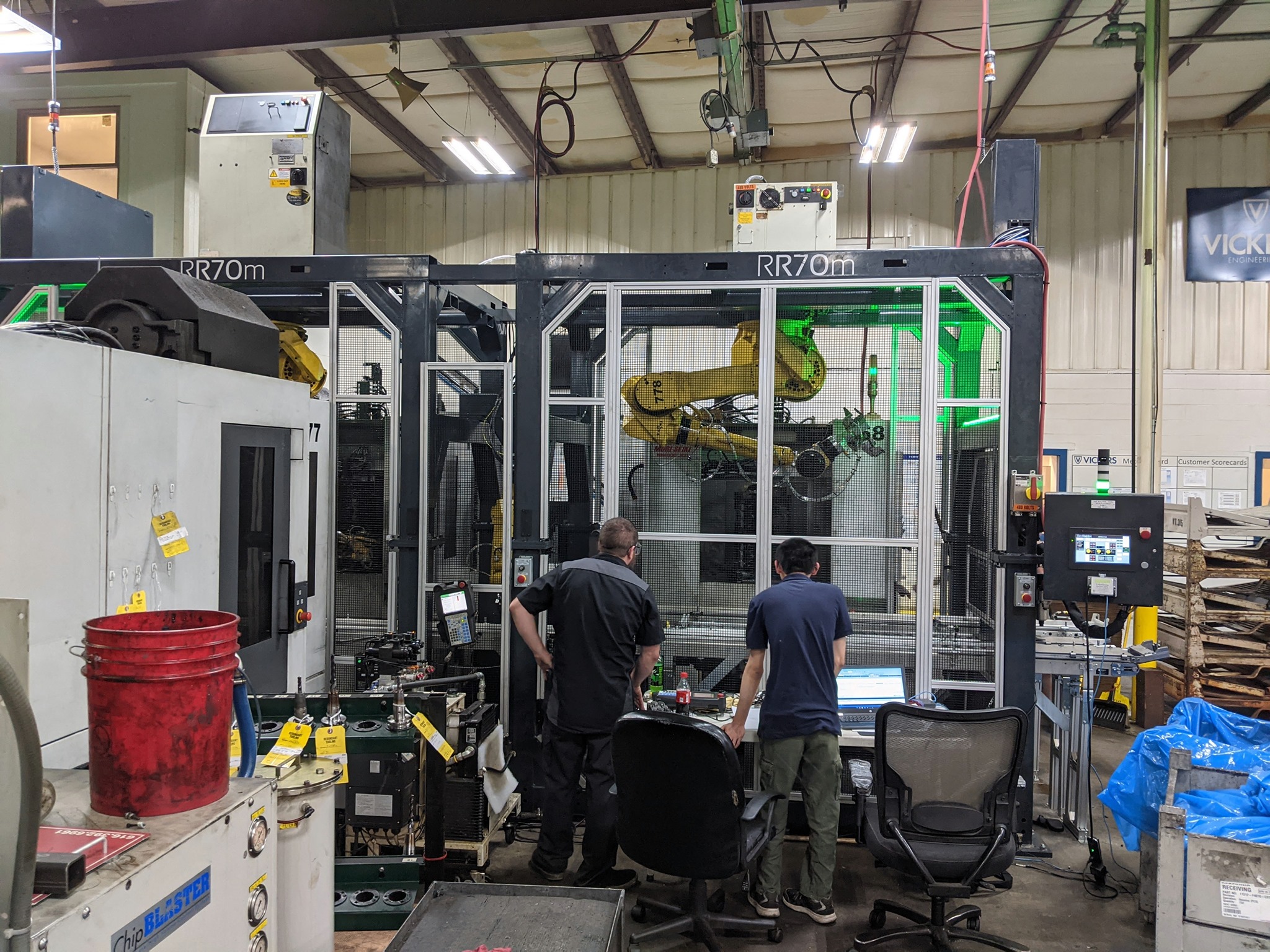 One of many new cells about to be... - Vickers Engineering