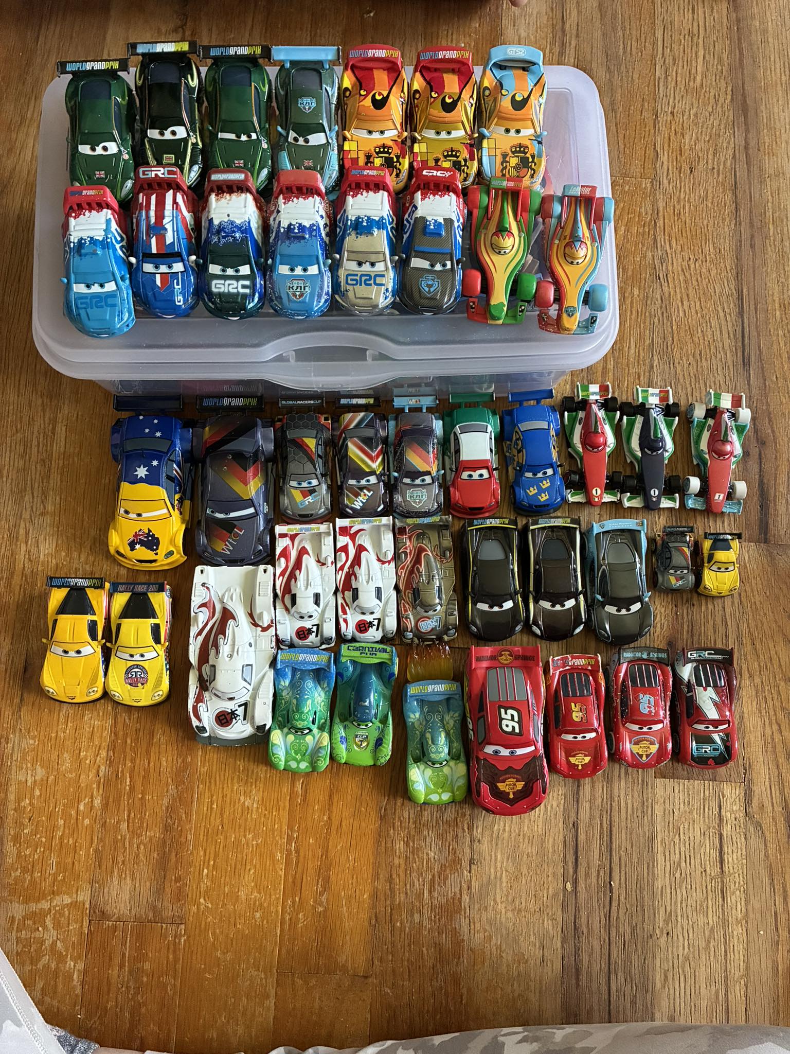 What are the rarest Cars World Grand Prix characters?