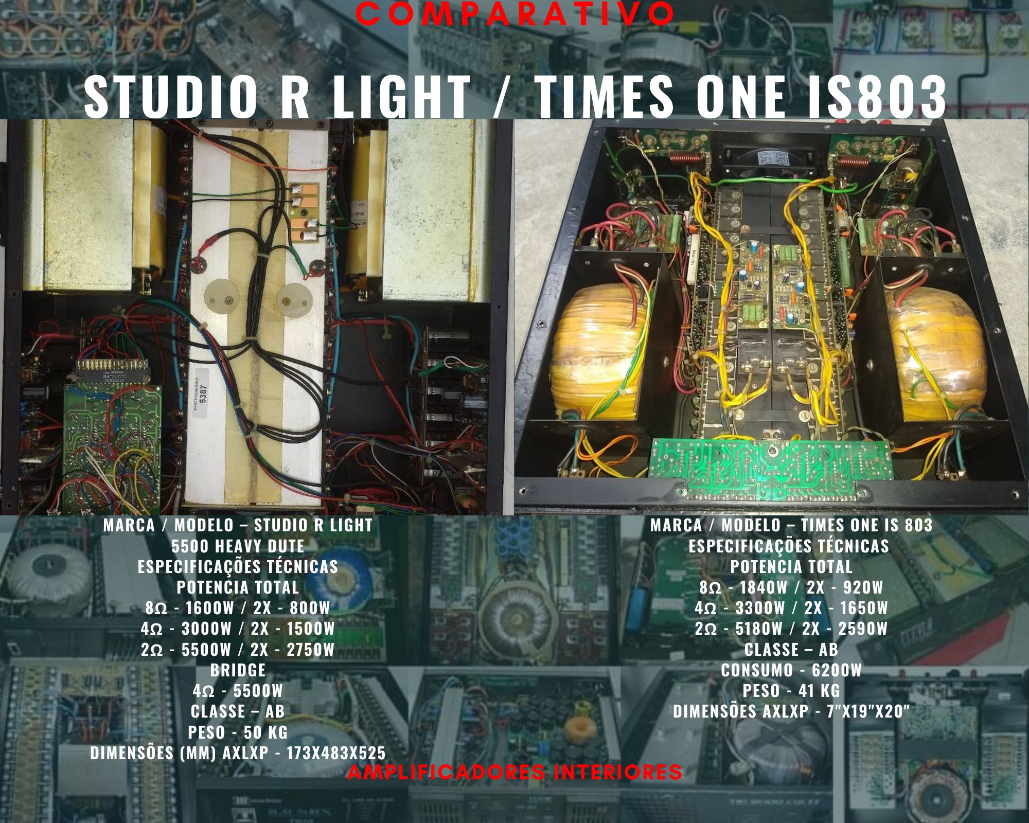 COMPARATIVO STUDIO R - LIGHT /... - Acervo dos Amplificadores | Facebook