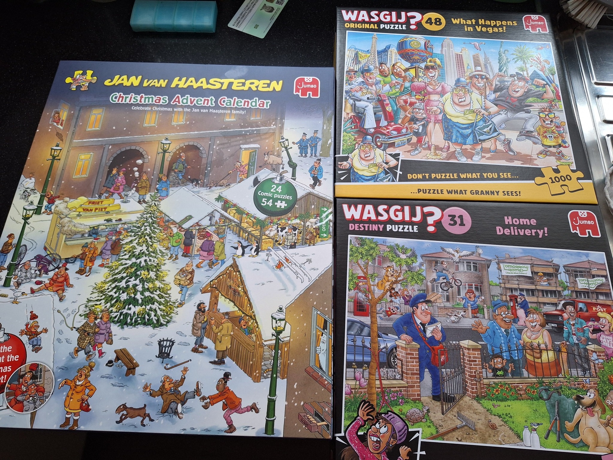 Puzzle gift options at the bookshop