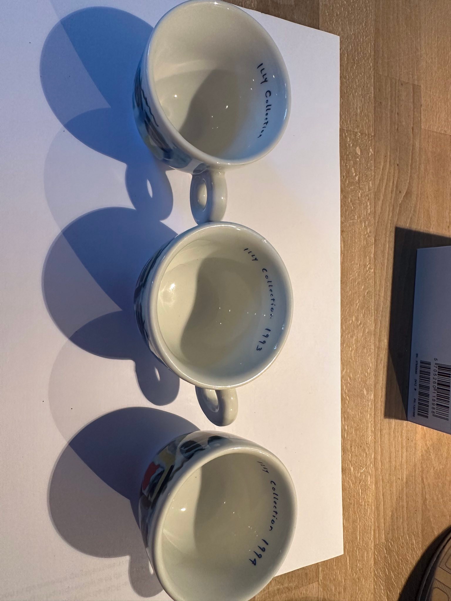 Tasses à Expresso Illy Friendship Cups 2009 - Set Pour 2 - Doré - Neuf