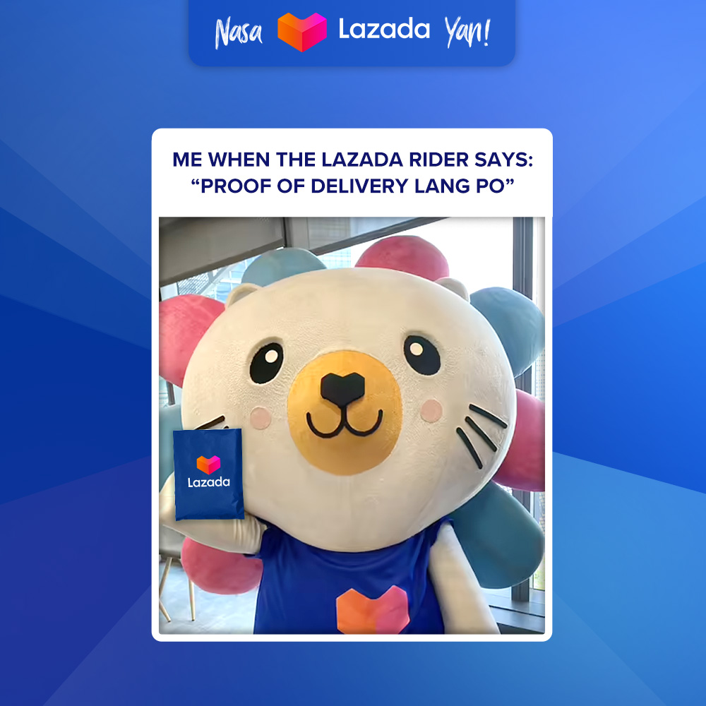 Lazada - Relate? 😅 Drop some 💙💙 for our Lazada delivery... | Facebook