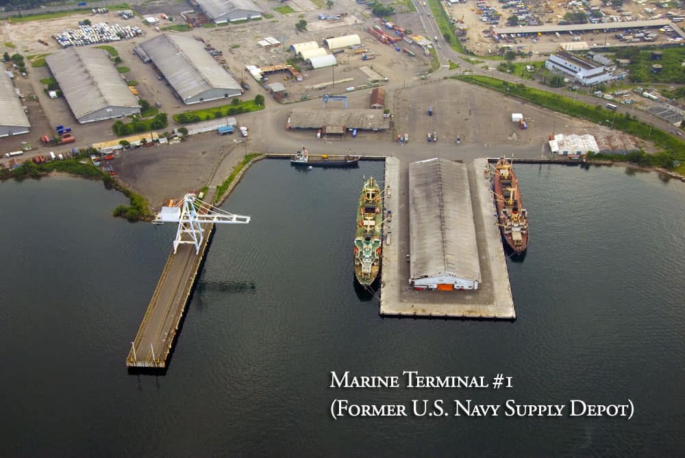 TAGA - Aerial photo of the Marine Terminal #1 (formerly Naval Supply ...