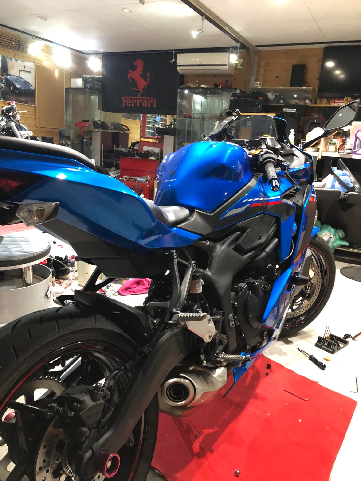 ZX4Rの皮を被ったZX25R とりあえず…完成しました?️ アンダーカウル 