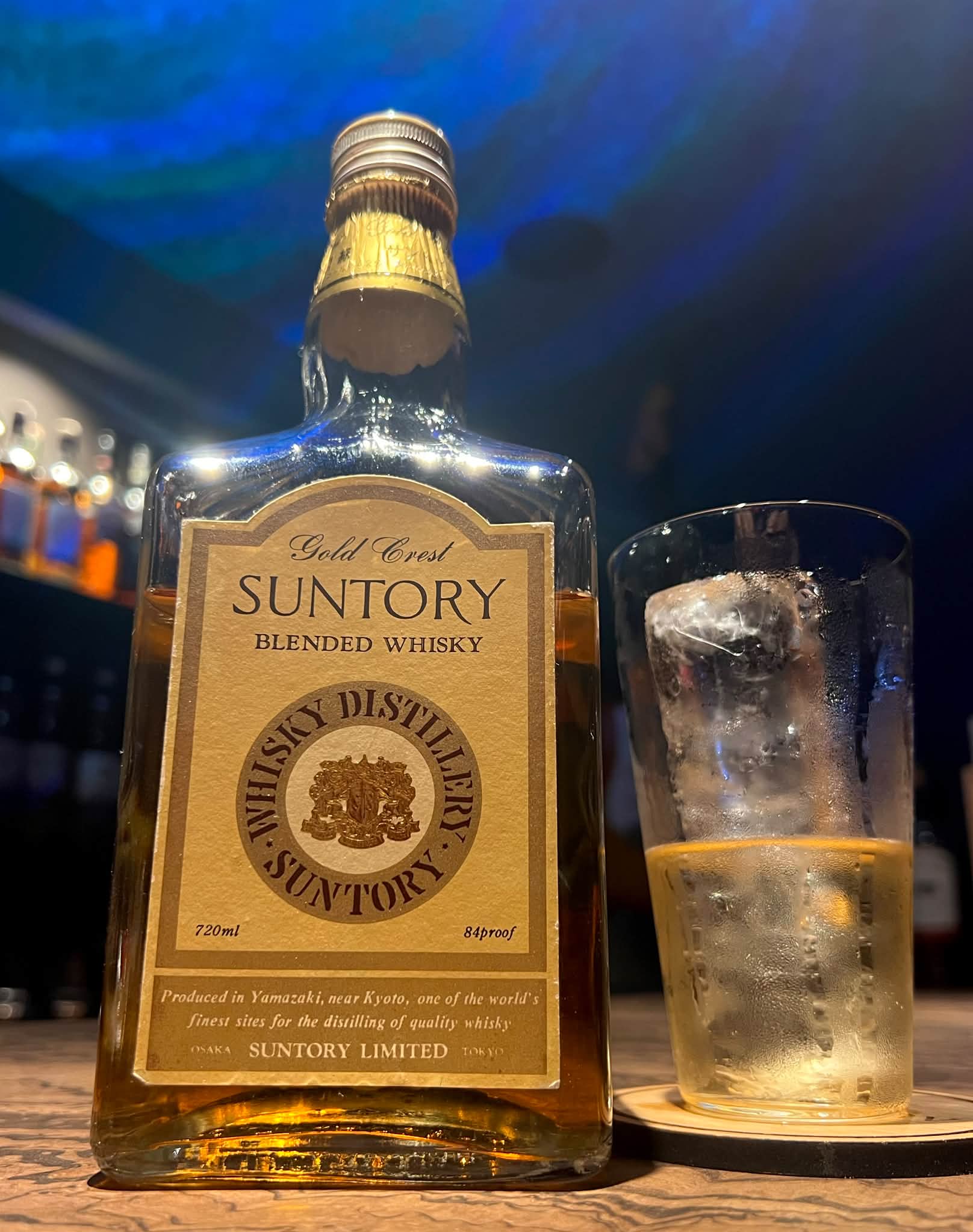 サントリー Gold Crest 720ml 42％（1級表示） 販売時期 1965年〜1970