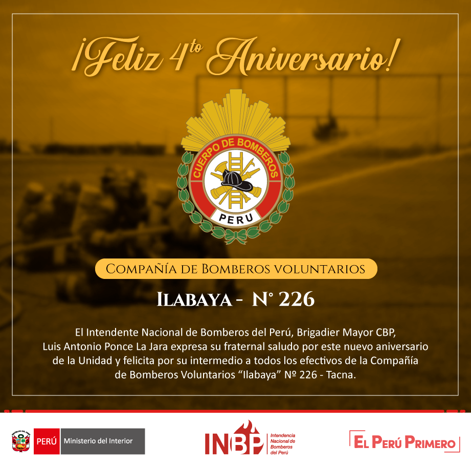La Intendencia... - Intendencia Nacional de Bomberos del Perú