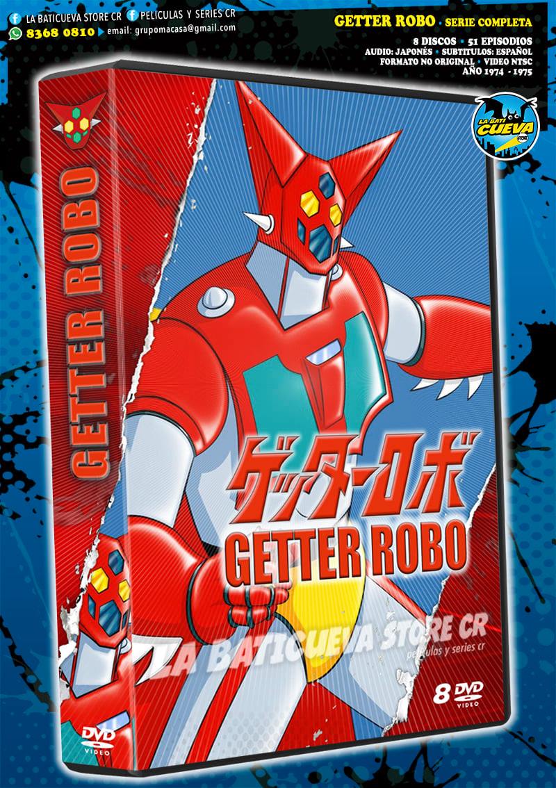 GETTER ROBO** 1974 - 1975 DVD BOX SET ( Caja y Portada ): ¢15.000
