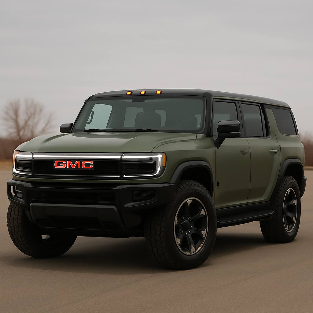 AI automotive art | 2025 GMC Hummer H1 | Facebook