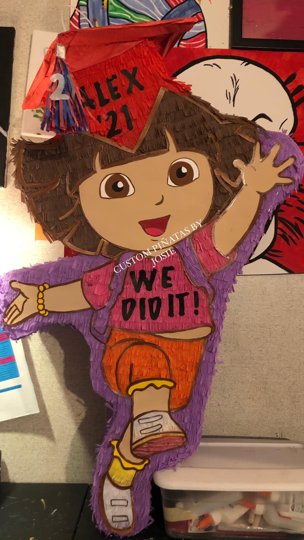 ️💙 Graduation themed piñata!!!... - Custom Pinata By Josie