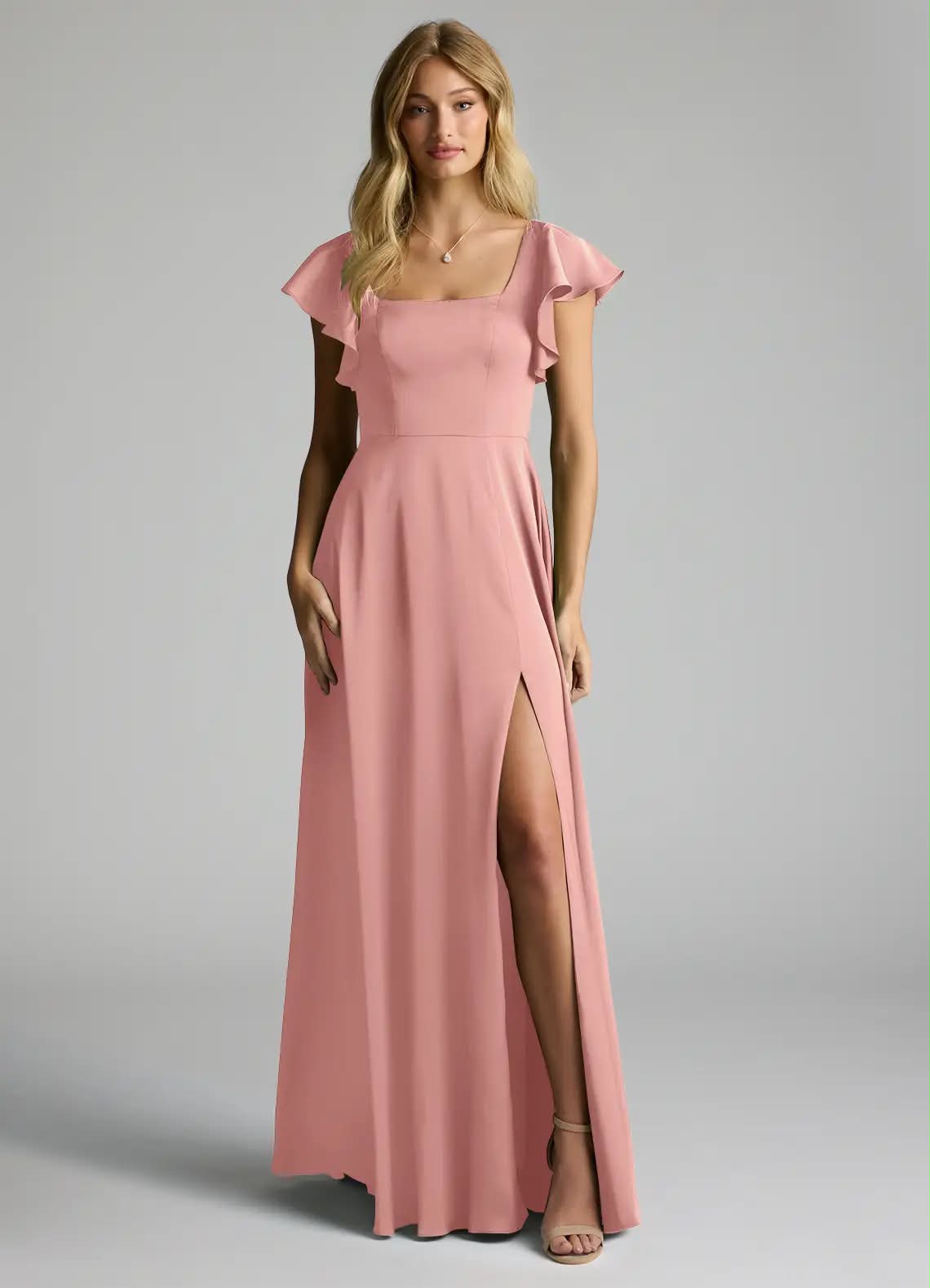 dusty pink bardot satin mesh insert ruched bodycon dress Count Down Blue-Ribbon Bridal Gown | locondo Adjustable Shoulder Straps Length COLOR:Dusty Turquoise