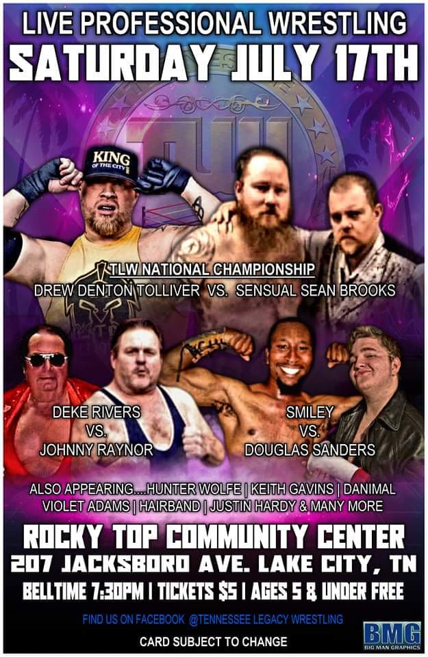 Tennessee Legacy Wrestling - Three big matches have been announced for ...