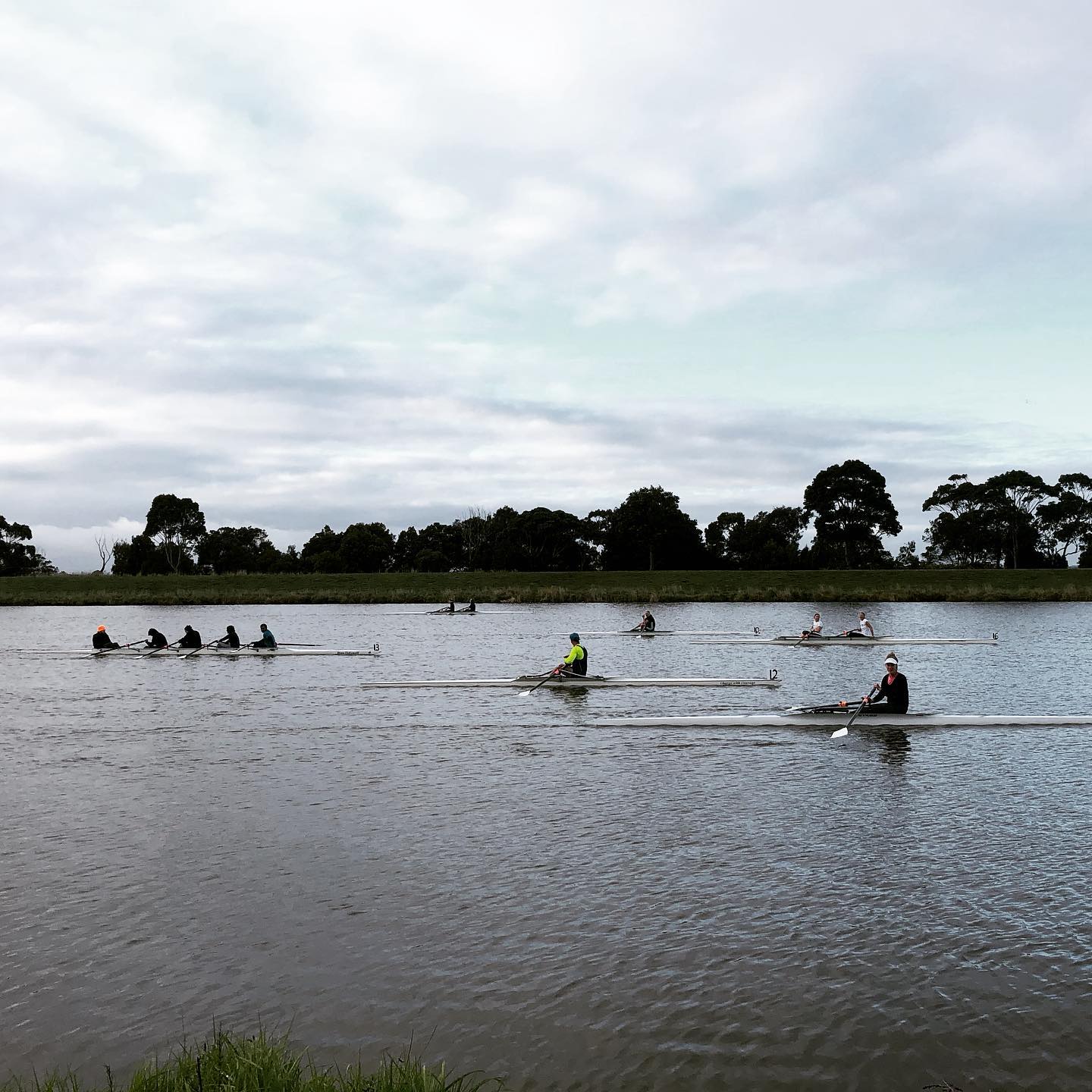 Winter sculling action at CRC ️ It... - Carrum Rowing Club
