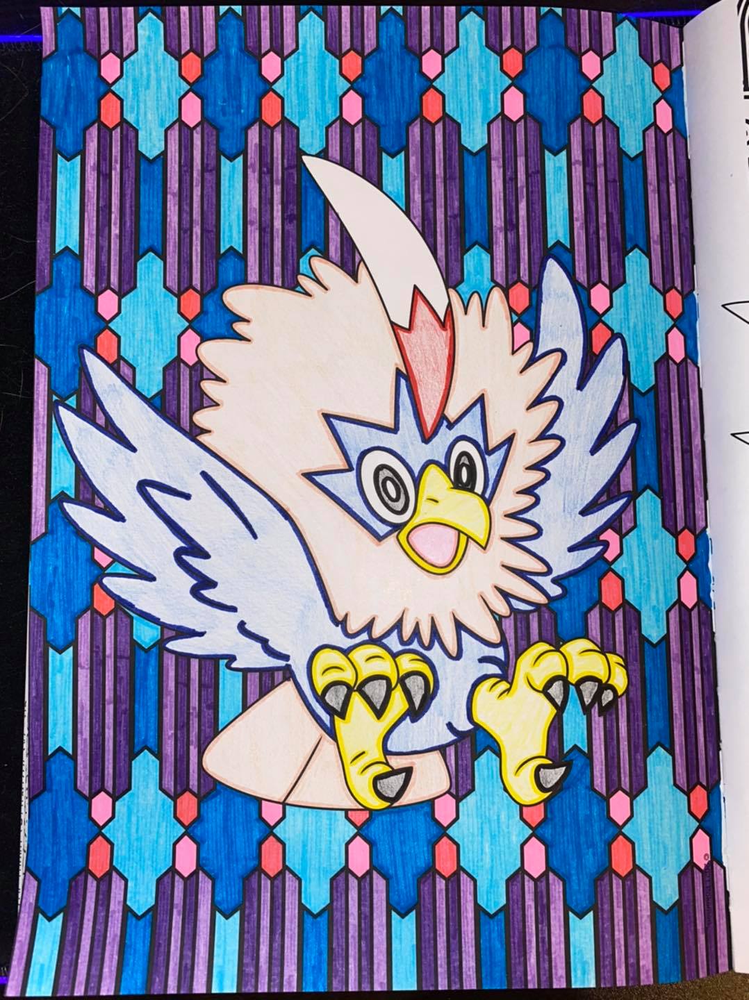 Here we have a cute rufflet which is... - Kim's colouring in