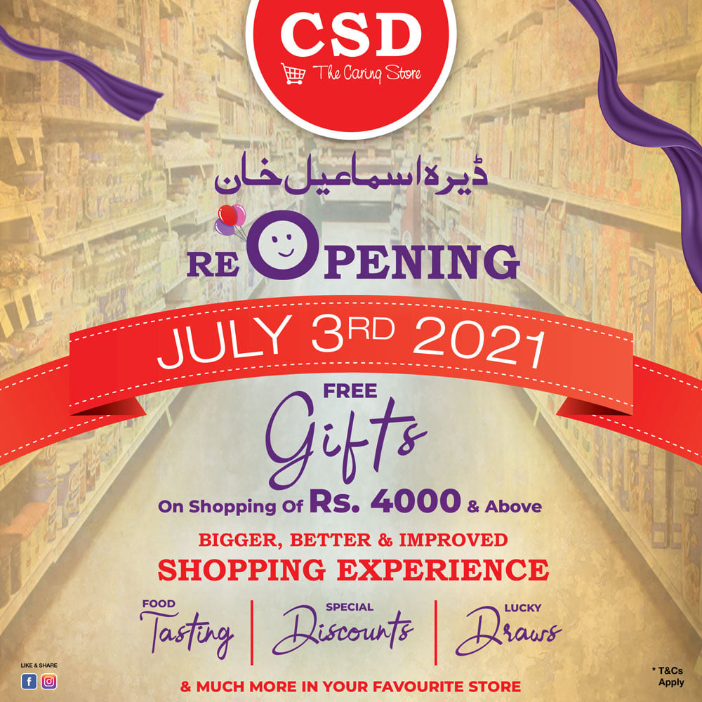 CSD Pakistan - GRAND ReOPENING of CSD D.I. Khan on 3rd...