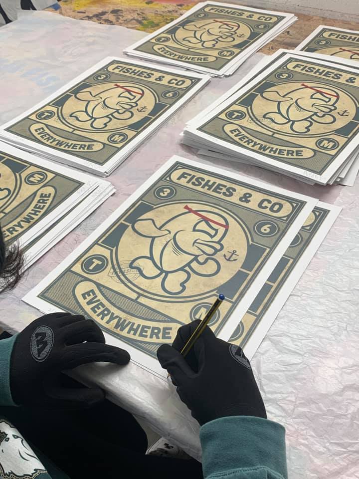 Fishes Invasion - NEW LITHOGRAPHY RELEASE 🐟 In collab... | Facebook