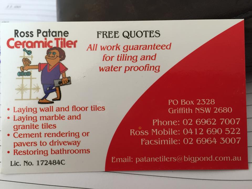 Patane Tilers | Griffith NSW