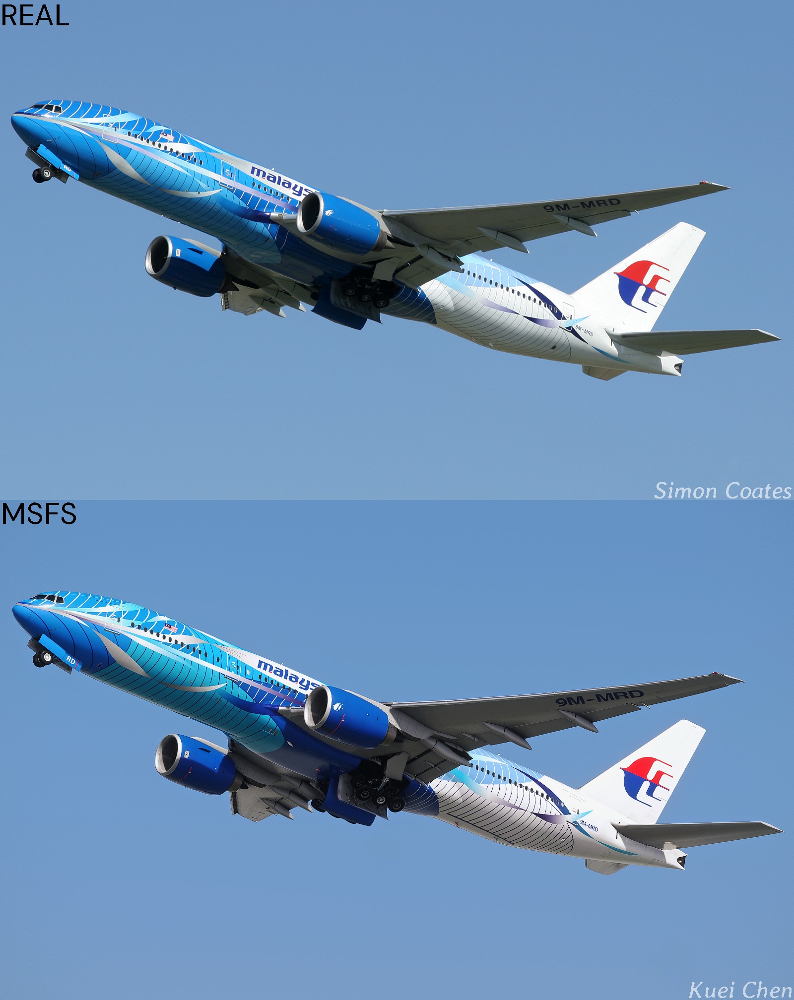 Malaysia Airlines B777-200ER Freedom of Space livery in MSFS