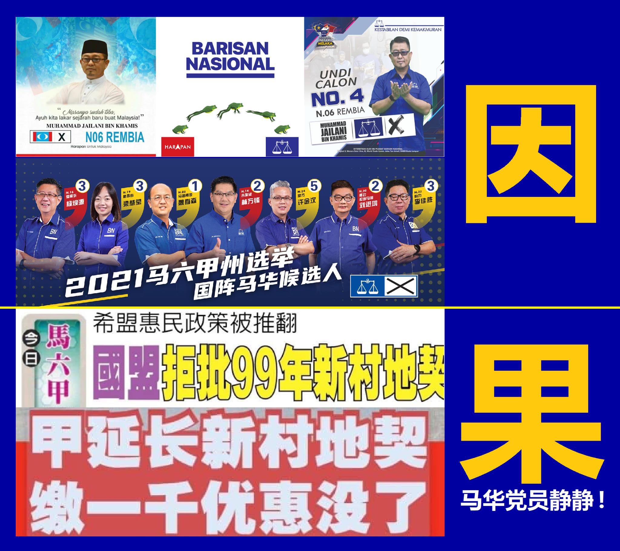 救世黄鸭（新） - 拿督賈拉尼这只青蛙，跳过去国阵，导致马六甲希盟倒台 国阵马华欣然接受，毫无异议 然后，国阵就立刻举刀，砍掉所有希盟惠民政策 ...