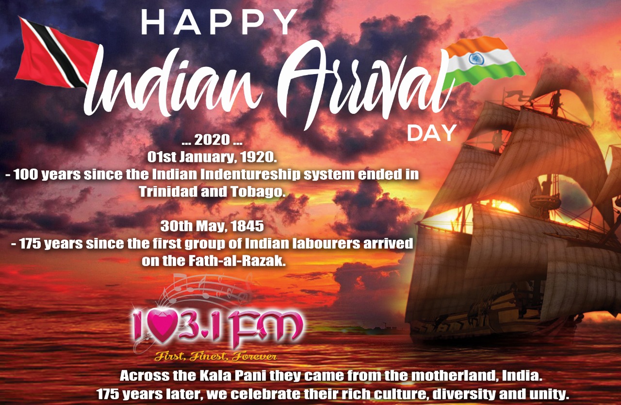 103.1FM - 175 years ago, the first ship arrived in Trinidad with ...