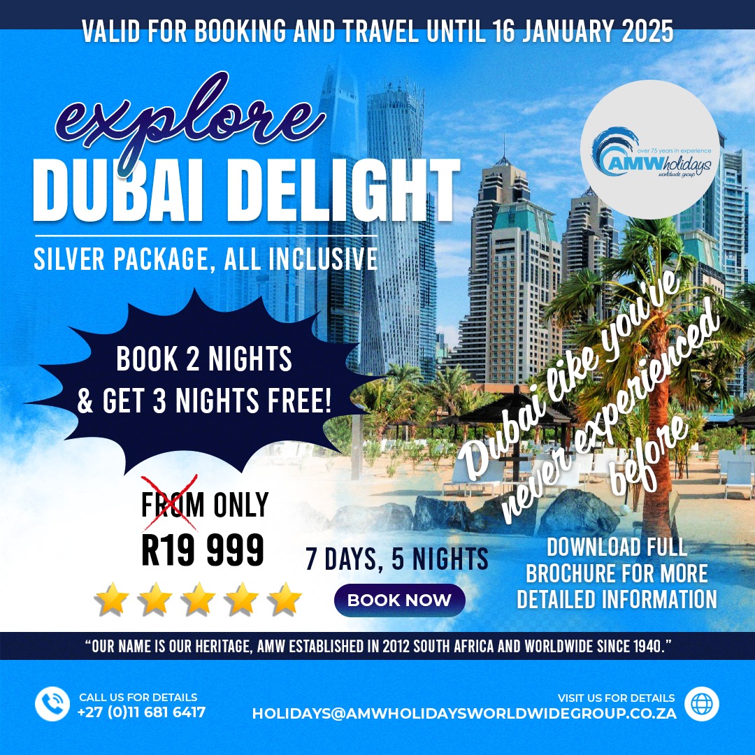 🌟 Dubai Delight: Silver... - AMW Holidays Worldwide Group