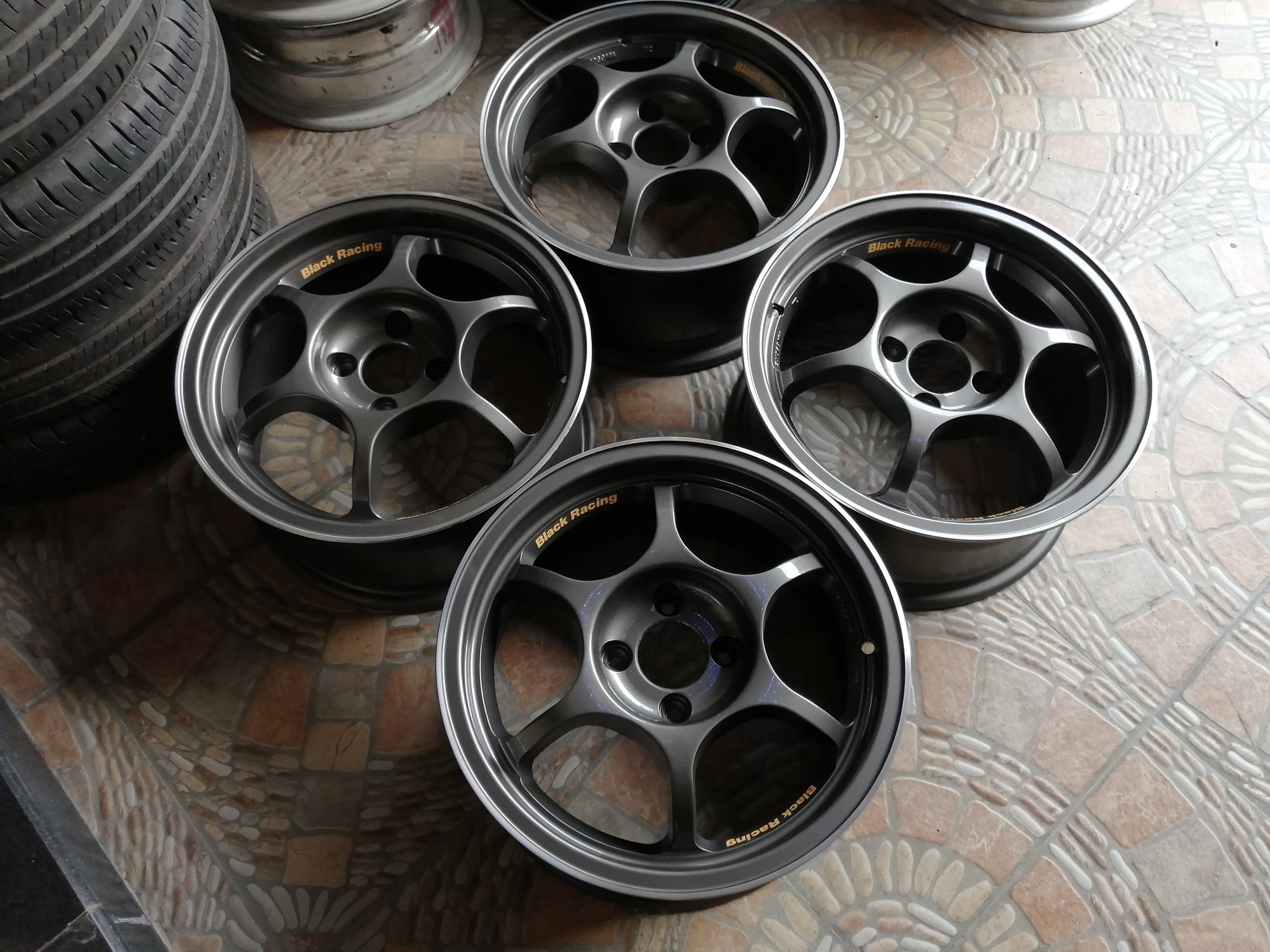 Black Racing Pro N1 15inch 100x4 7jj Inbox for price or whtsapp